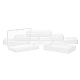 SUPERFINDINGS 8pcs Clear Rectangle Polypropylene Storage Containers Box 11.8x7.1x1.8cm Case with Lids for Small Items and Other Craft Projects CON-WH0073-67-1