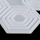 Moules en silicone pour pendentifs hexagonaux/ronds/anneaux SIMO-R002-04-6