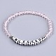 Faceted Bicone Glass Beads Stretch Bracelets BJEW-T016-01E-1