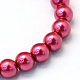 Chapelets de perles rondes en verre peint HY-Q003-10mm-14-2