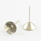304 Stainless Steel Post Stud Earring Settings for Pointed Back Xilion Rivoli Rhinestone X-STAS-Q170-16-1