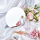 FINGERINSPIRE Round 3mm Beveled Glass Mirror 6 inch in diamete Round Mirror Panels Modern Look Aesthetic Mirror Glass Mirrors for Wall Decoration AJEW-WH0041-28C-5