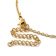 Halskette mit Anhänger „Blume des Lebens“ aus klarem Zirkonia und Diamant-Ohrstecker SJEW-M099-06G-4