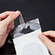 Chgcraft environ 290 pièces sacs en cellophane opp en plastique transparent auto-scellant poly sacs environ 6.4x3.9 pouces pour le stockage de bijoux OPC-CA0001-004-8