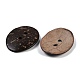 Bouton de couture basique ovale sculpté à 2 trou&nbsp;SHEL-K009-03-2