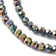 Electroplate Glass Beads Strands EGLA-K015-09D-3