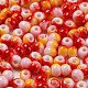 Perline in vetro bicolore opaco&nbsp;SEED-E005-02F-2