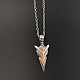 Halskette mit Pfeilanhänger aus Legierung und synthetischem Leuchtstein LUMI-PW0001-051-02AS-1