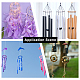 Ahandmaker 8 pièces 4 couleurs acrylique carillons éoliens accessoires FIND-GA0001-74-5