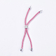 Nylon Twisted Cord Armband machen MAK-F018-P-RS-3