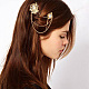 Elegant Women's Hair Accessories Flower Alloy Rhinestone Alligator Clips OHAR-R150-14-3