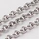 304 Stainless Steel Cable Chains CHS-K002-03-3mm-1