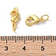 Стойки обшивки латунь когтя омара застежками X-KK-F090-26G-01-3