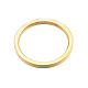 クリスタル ラインストーン シンプル 細身 指輪  女性用201ステンレスト鋼ジュエリー  ライトゴールド  内径：17mm RJEW-N043-33LG-3
