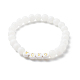 Round Imitation Gemstone & Plating Beads Stretch Bracelet Sets BJEW-JB06409-01-6