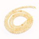 Chapelets de perles de citrine naturelle G-O166-15-3mm-2
