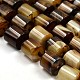 Natural Striped Agate/Banded Agate Column Bead Strands G-E247-08-14x14mm-1