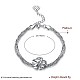 925 Sterling Silver Multi-strand Bracelets BJEW-BB30077-6
