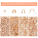 400шт 4 стильные латунные бусины DIY-PH0028-38-7