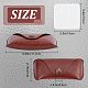 CREATCABIN Retro Leather Glasses Case Portable Sunglasses Pouch Soft Eyeglass Case Lightweight with Suede Fiber Glasses Cloth Imitation Leather for Men Women Gifts 2.75 x 6.88 Inch（Retro Brown Red） AJEW-CN0001-44B-2