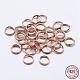 925 anillos de salto divididos de plata de ley. STER-F036-01RG-0.6x8mm-1