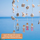 Bouteille de souhaits en verre de liège pour la décoration de pendentif AJEW-AB00090-6