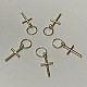 Alliage pendentifs croix PALLOY-WH0001-02G-1