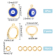 Arricraft 18 kit de fabrication de boucles d'oreilles mauvais œil. DIY-AR0002-83-2