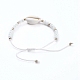 Verstellbare geflochtene Perlenarmbänder aus Nylonfaden BJEW-JB05211-01-2