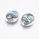 Perle di conchiglia abalone naturale / conchiglia paua G-O168-13-3
