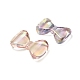 Perlas de acrílico transparentes iridiscentes arco iris chapado uv OACR-F006-04-2