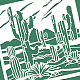 Stencil di cactus del deserto benecreat DIY-WH0391-0056-4