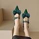 Decorazioni per scarpe con fiocco in poliestere AJEW-WH0323-25B-9