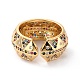 Красочное кольцо с куполом из кубического циркония для нее X-RJEW-C017-02G-RS-2