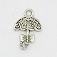 Women Daily Items Antique Silver Alloy Pendants TIBEP-X0041-AS-FF-2