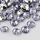 Botones redondos planos del diamante artificial de acrílico de Taiwán de 2-agujero BUTT-F015-10mm-20-1