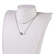 Collares colgante de acero inoxidable NJEW-JN02319-5