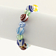 Handmade Millefiori Glass Stretch Bracelets BJEW-R035-04-1
