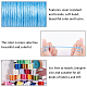 PandaHall 30 Color 1.5mm Rattail Satin Nylon Trim Silk Cord for Chinese Knot NWIR-PH0001-41-4