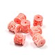 Carved Column Dyed Synthetical Coral Beads CORA-P001-15-1