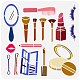 FINGERINSPIRE Make Up Tool Painting Stencil 11.8x11.8inch Reusable Cosmetic Drawing Template Makeup Brushes Mirrors Lipsticks Combs Powders Stencil for Painting on Wood Wall Fabric Canvas Furniture DIY-WH0391-0423-1