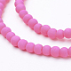 Painted Glass Bead Strands X-DGLA-S072-4mm-03-3