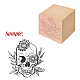 Craspire 1pc francobolli in legno di faggio DIY-CP0007-97A-3