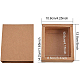 Benecreat 20 confezione scatola per cassetti in carta kraft scatole per confezioni regalo festival scatole per confezioni regalo gioielli per sapone caramelle per diserbo bomboniere scatole per confezioni regalo - marrone (5x4.25x1.65