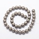 Electroplate Non-magnetic Synthetic Hematite Beads Strands G-R363-8mm-03-2