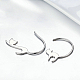 925 стерлингового серебра серьги стержня EJEW-FF0009-05P-3