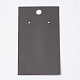 ディスプレイアクセサリー台紙  ネックレスに使用  イヤリング  ブレスレットやペンダント  長方形  ブラック  9x5x0.03cm  穴：0.65のCM CDIS-S025-23-3