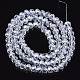 Chapelets de perles en verre électroplaqué EGLA-A034-T3mm-A08-2