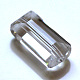 Abalorios de cristal austriaco de imitación SWAR-F081-10x16mm-01-1