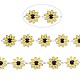 304 Sonnenblumengliederketten aus Edelstahl STAS-N092-01P-4